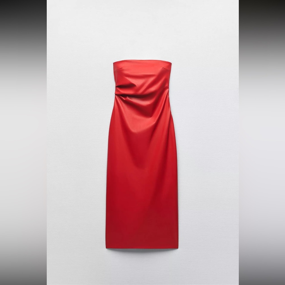 Zara Strapless Red Dress